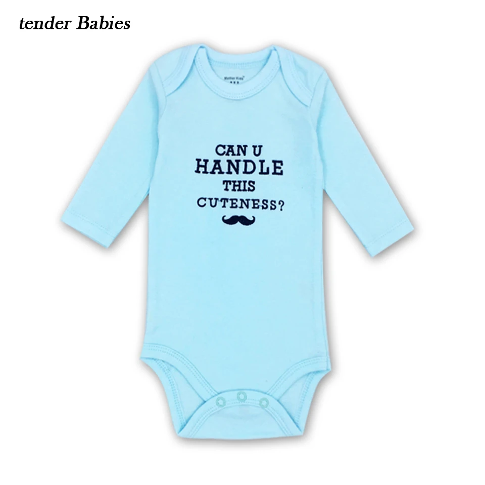 Newborn Baby Boy Girl Long Sleeve kids summer clothes Outfits 100% Cotton suit Boys Girls Clothes 2018 boy Sets romper |