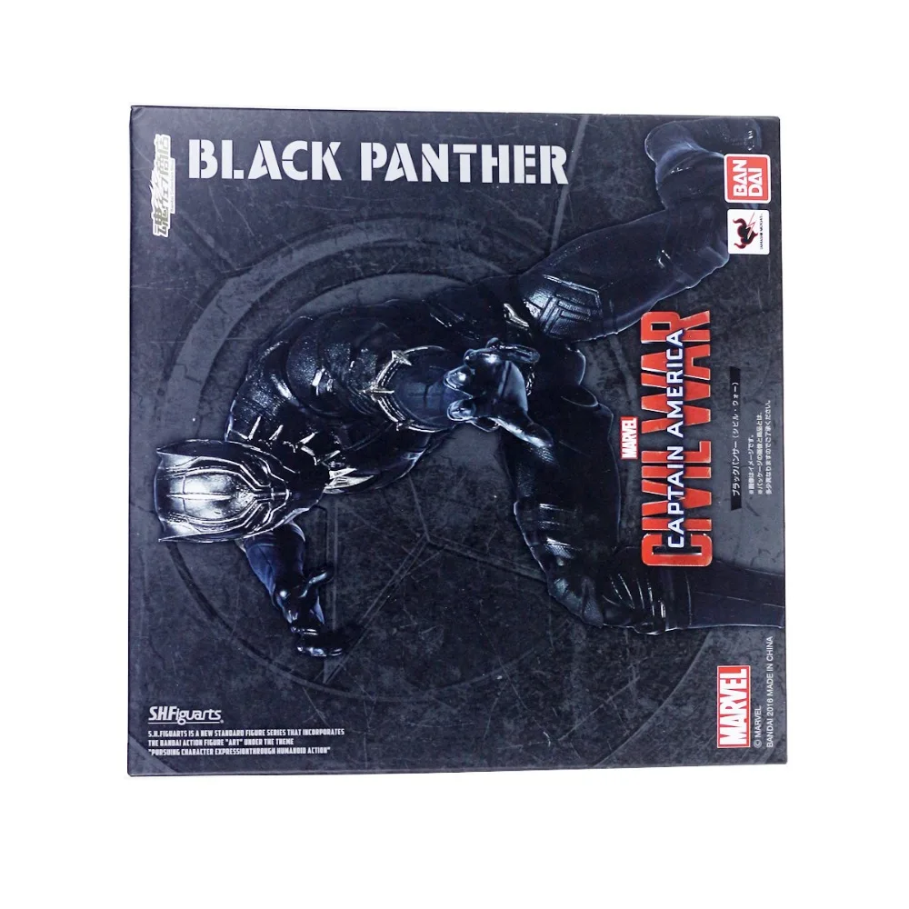 SHFiguarts Черная пантера гражданская война Капитан Америка фигурку 6.3 &quotБесплатная