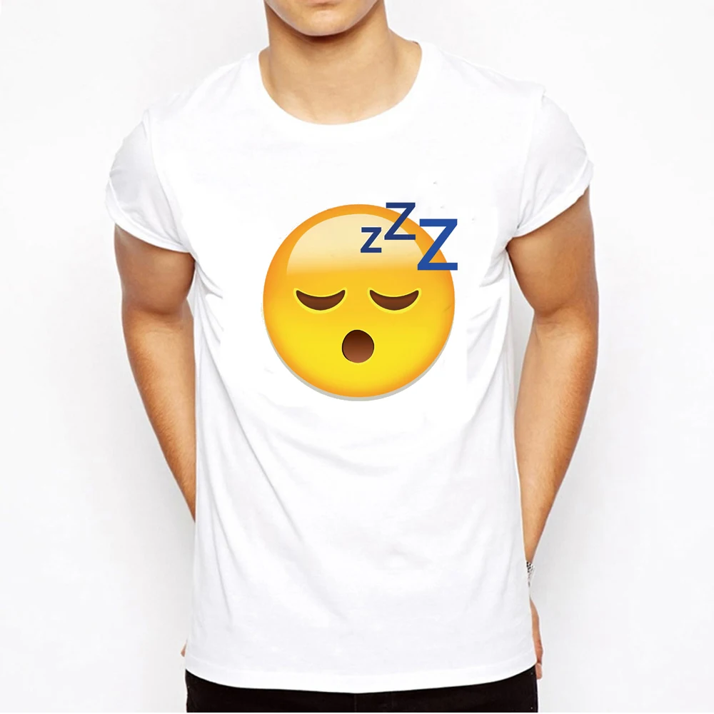 Спальный уход за кожей лица Emoji футболка забавные для женщин футболки одежда лето