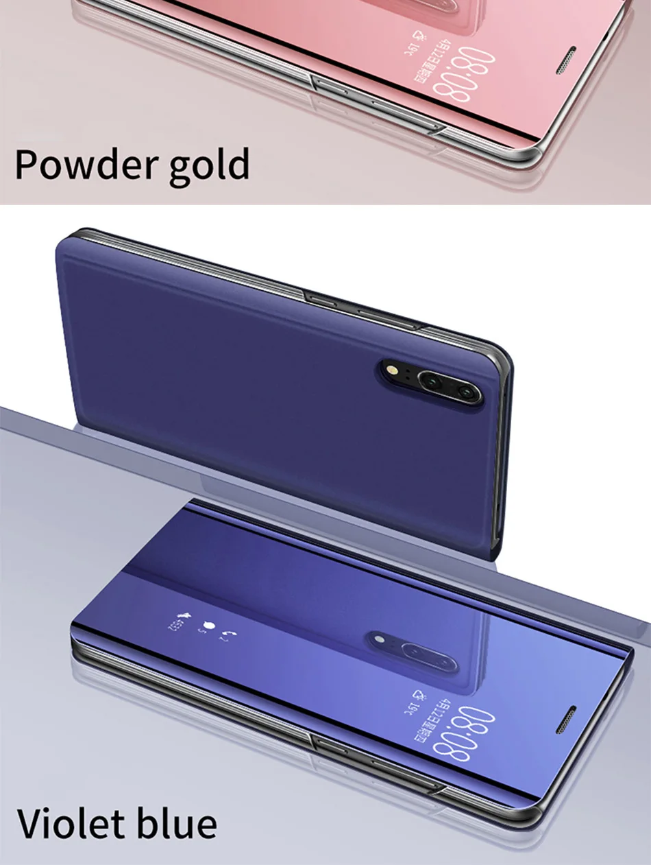 Флип стоячий чехол для телефона huawei P30 Lite полный зеркальный кожаный чехол s чехол для huawei mate 20 Lite P20 Lite P30 Pro Чехол