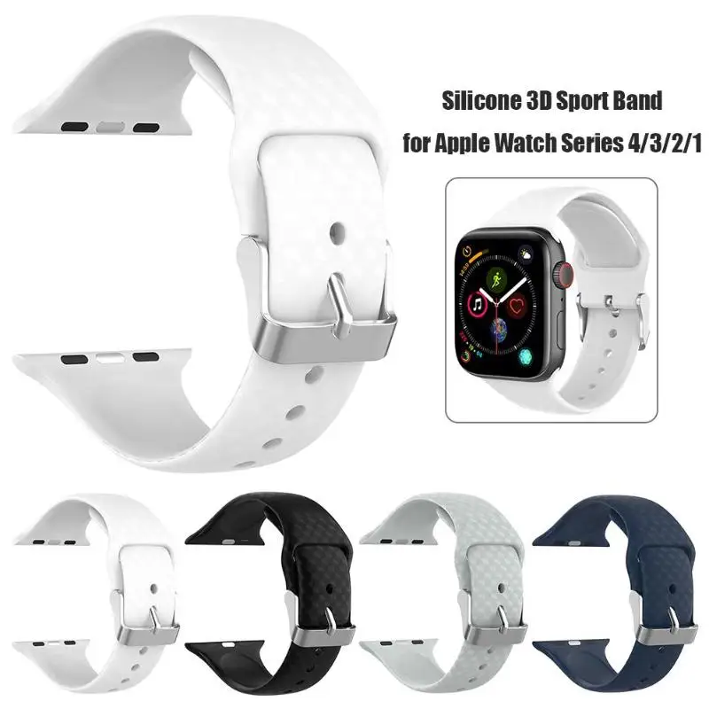VODOOL Замена 38 мм 42 Силиконовые смарт часы браслет ремешок для Apple Watch серии 3/2/1