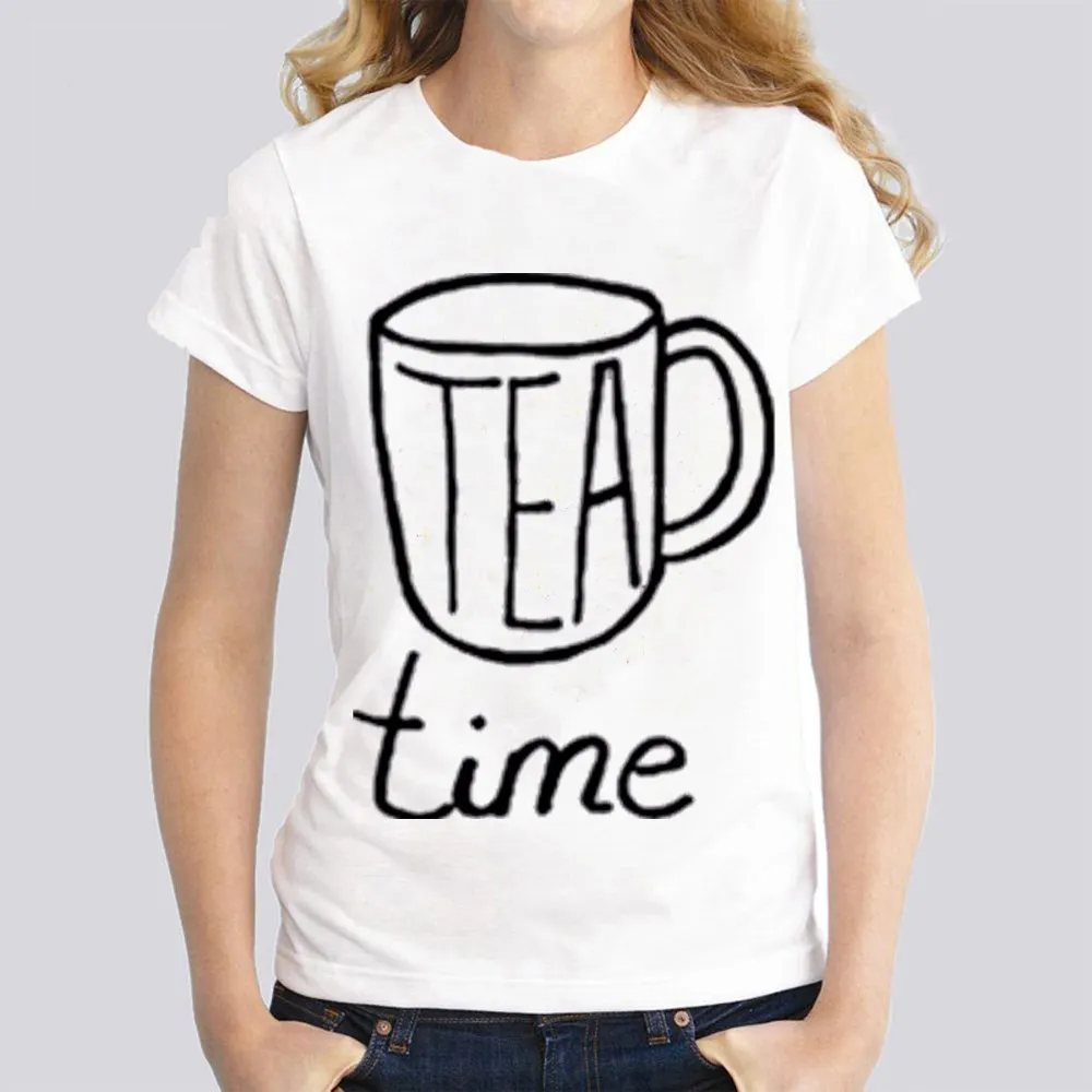 Женская футболка лето 2019 хлопок Футболка чашка дизайн женская мода