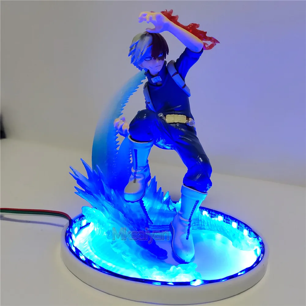 My Hero Academy Figure Todoroki Shoto Боевая сцена светодиодный светильник фигурка героя Boku No Hero Academy Shouto Todoroki ПВХ Модель игрушки