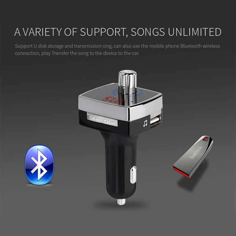 Беспроводной FM передатчик Bluetooth 4 2 модулятор автомобильный комплект громкой