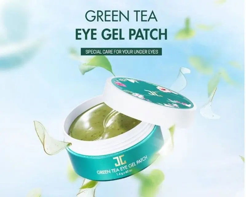 Косметика Кореи Зелёный чай маска для глаз 60 шт. + розл гелевая патч шт уход
