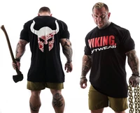 viking 2018 new brand clothing gyms tight t shirt mens fitness t shirt homme gyms t shirt men fitness summer tops