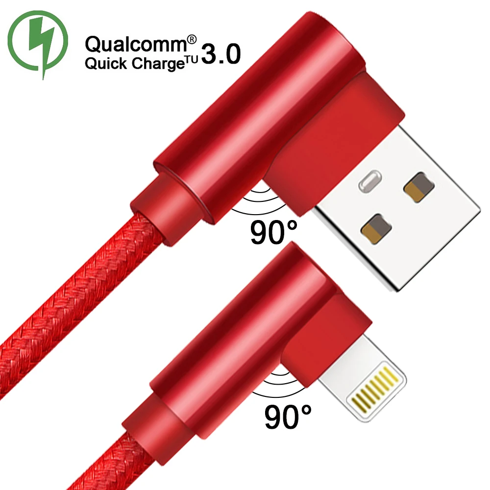 QC 3,0 двойной локоть мобильный телефон USB кабель для передачи данных Micro usb type C кабель для samsung Galaxy S9 S8 Plus зарядный кабель