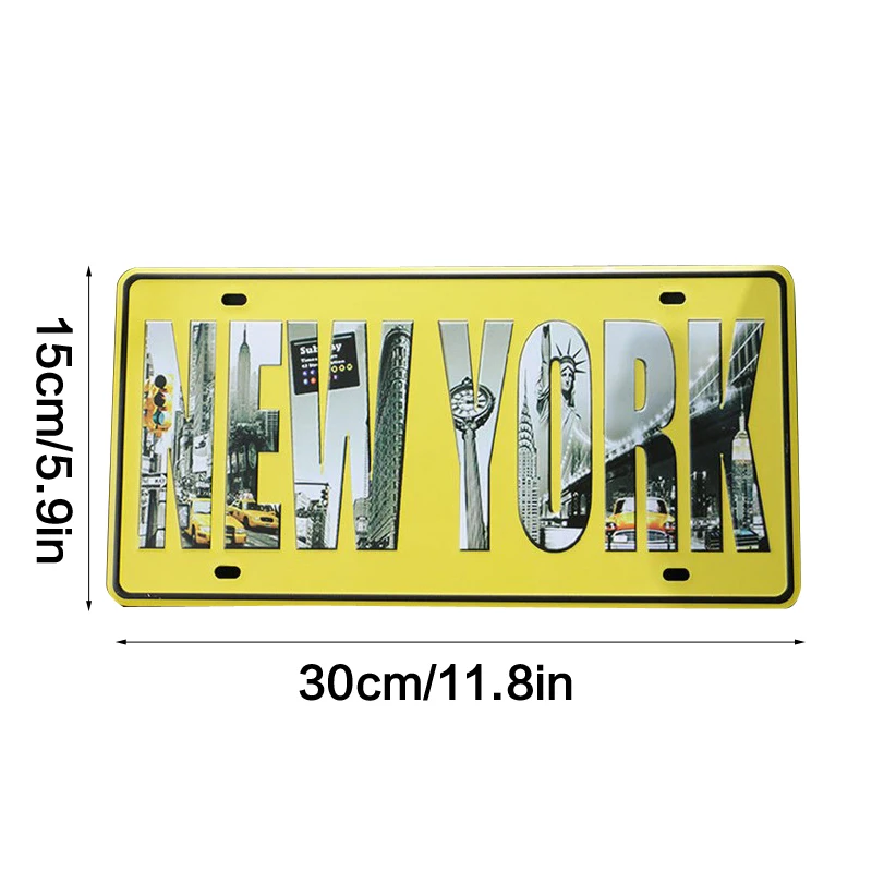 15*30 см металлическая Жестяная Табличка для бара с номером жестяная вывеска кафе