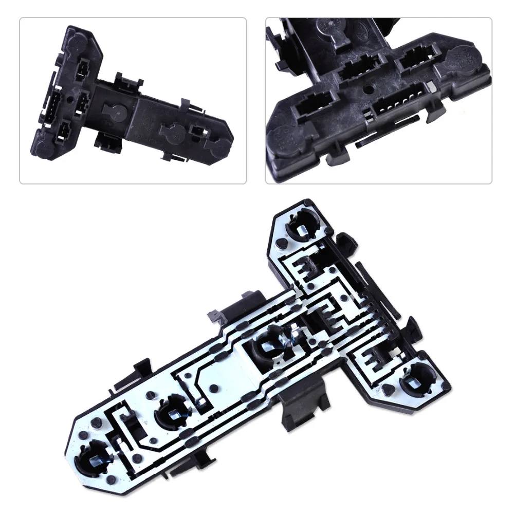 

beler Black Rear Tail Bulb Light Lamp Holder Plate Socket Tray 1J6945257 Fit for VW Golf MK4 1999 2000 2001 2002 2003 2004