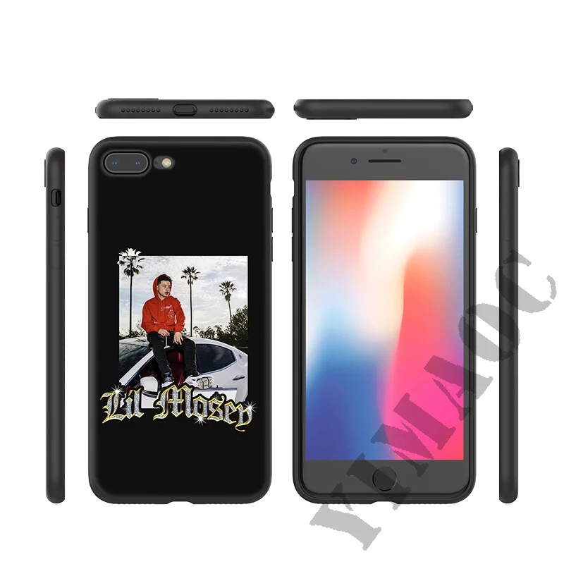 YIMAOC Lil Mosey Rap Rapper Soft Silicone Case for iPhone 11 Pro Xr Xs Max X or 10 8 7 6 6S Plus 5 5S SE |