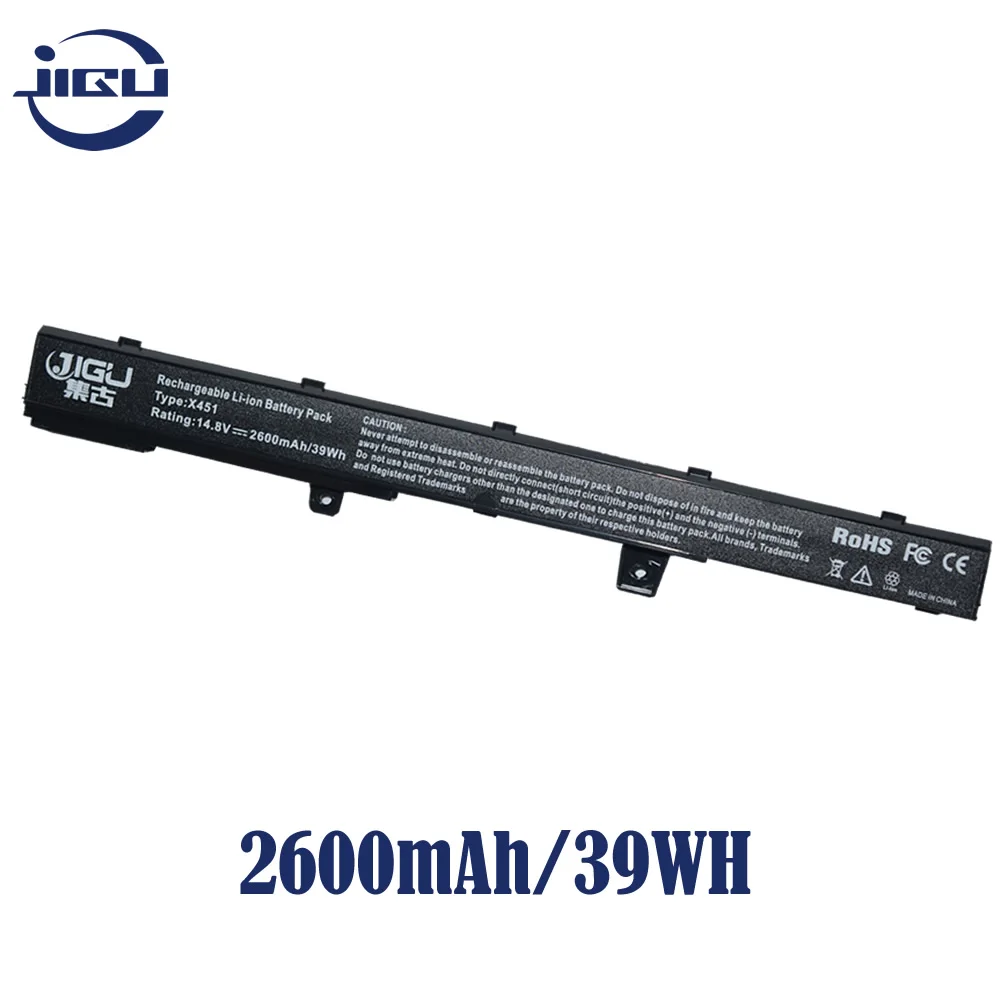 JIGU 14,8 V 4 ячеек ноутбука Батарея A41N1308 A31N1319 X551M для Asus X451 X551 X451C X451CA X551C X551M X551CA серии