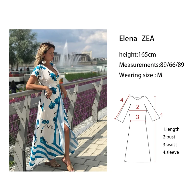 Парксайд ветер Летнее Длинное Платье макси с v образным вырезом Сарафан синий