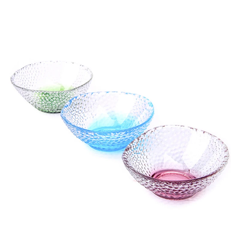 1 цвет ручная приправа стеклянная чаша фруктовый десерт Салатница простая и