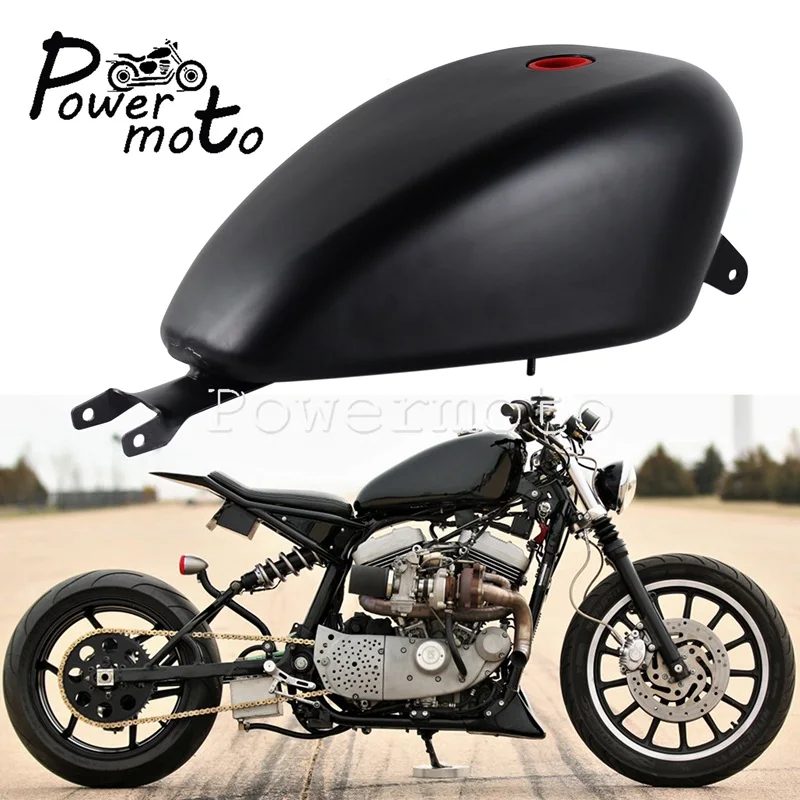 Топливный бак для мотоцикла 3 Гал EFI Стальной Harley Sportster XL883 XL1200 Iron Super Low Custom 2004 2005 2006|