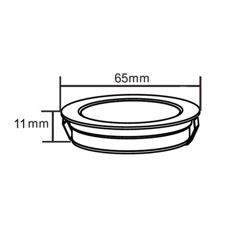 Светодиодный прожектор (50 шт./лот) 12 В 2 Вт DC светодиодный кухонный светильник под