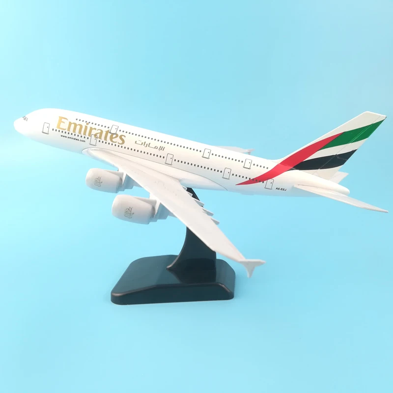 Модель самолета JASON TUTU модель Emirates аэробус A380 1:200 литый под давлением Металл 20 см