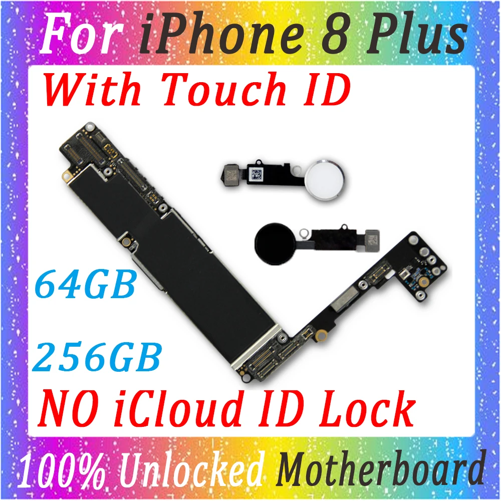 MB для iphone 8 Plus P материнская плата оригинальная разблокированная с/без сенсорной ID