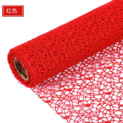 5yard* 50 см цветок рулон упаковочной бумаги DIY украшения оберточная бумага упаковка крепированная бумага s сетка ручной работы материалы жаккардовые цветы - Цвет: N03