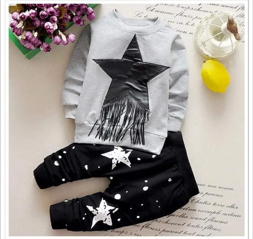 2019 Spring Autumn Baby T-shirt Pants 2Pcs Suits Toddler Tracksuits Children Boys Girls Bohemia Style Clothing Sets Kids Clothes |