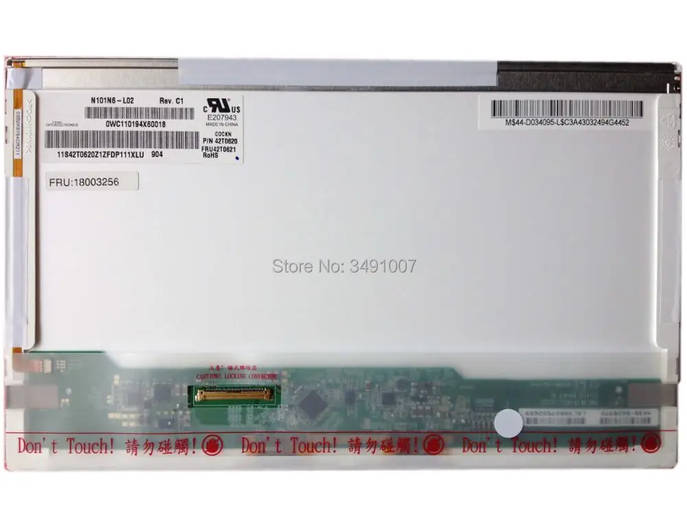 

N101N6-L02 fit B101AW01 V.0 V.1 CLAA101NA0ACN LP101WS1-TLA1 TLB3 N101N6-L01