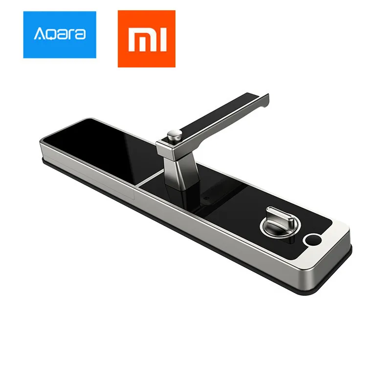 Умный дверной замок xiaomi mi jia aqara, цифровой сенсорный экран, без ключа, отпечаток пальца+ пароль, работа с приложением mi home, управление телефоном