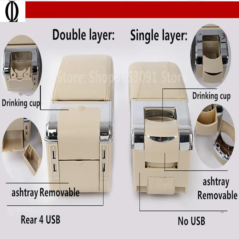 For VW Voyage Armrest Box Universal Car Central Storage modification accessories | Автомобили и мотоциклы