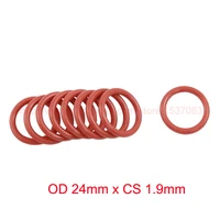 od 24mm x cs 1 9mm red o ring silicone o ring oring sealing gasket
