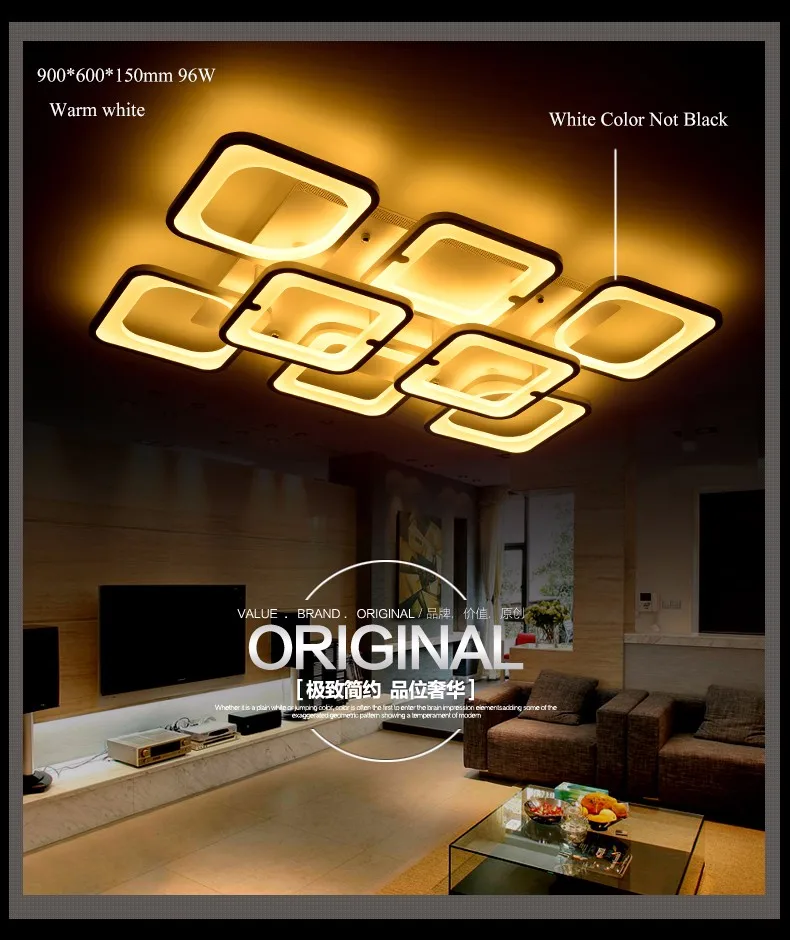 Современный светодиодный потолочный светильник с дистанционным управлением для