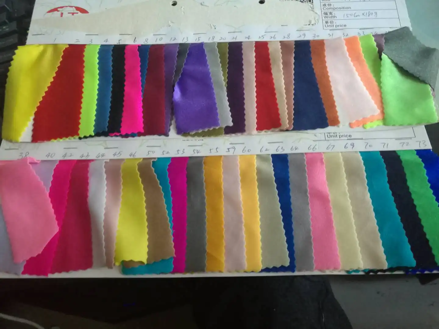 colour card Однотонная эластичная ткань из лайкры для танцевальный Купальник костюмы для латиноамериканских джазовых танцев купальный костюм из спандекса - Цвет: colour card