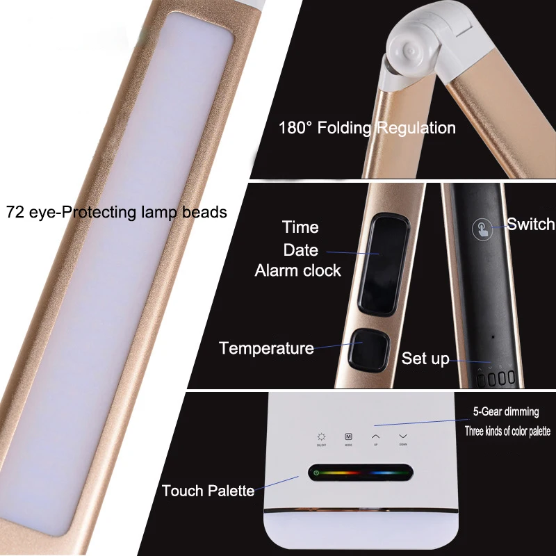 TZ современный 12 Вт Настольный светильник Dimmable Gooseneck гибкое подставка для чтения