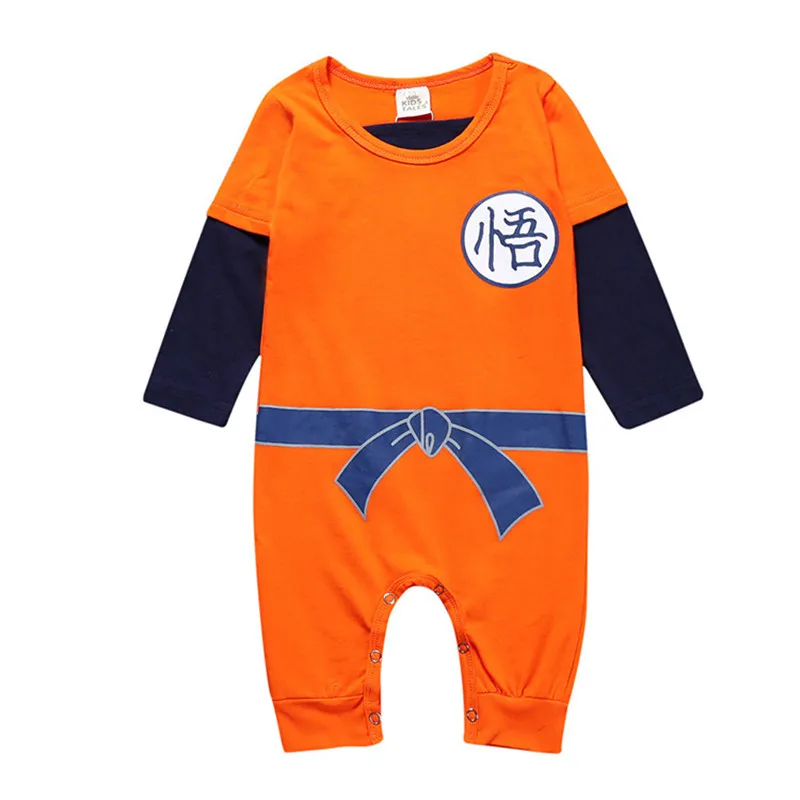 Dragon Ball Baby Rompers Newborn Boys Clothes 2017 SON GOKU Roupa Bebe Halloween Boy Clothing Kids Jumpsuit | Детская одежда и
