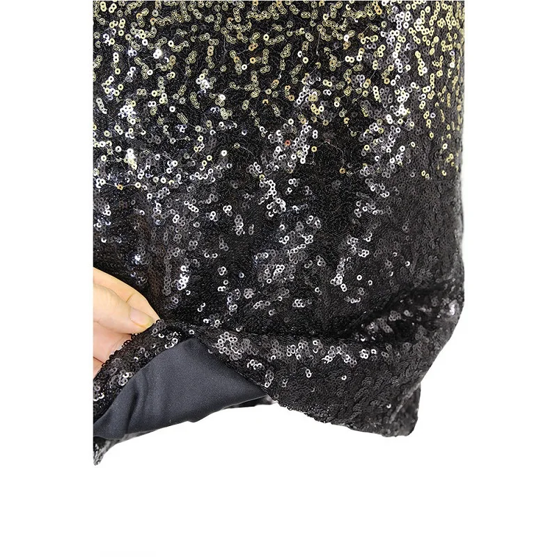 

2021 New Gradient Color Summer Sequin Dress Women Sleeveless Backless Bodycon Patchwork Club Sheath Midi Sexy Party Dresses