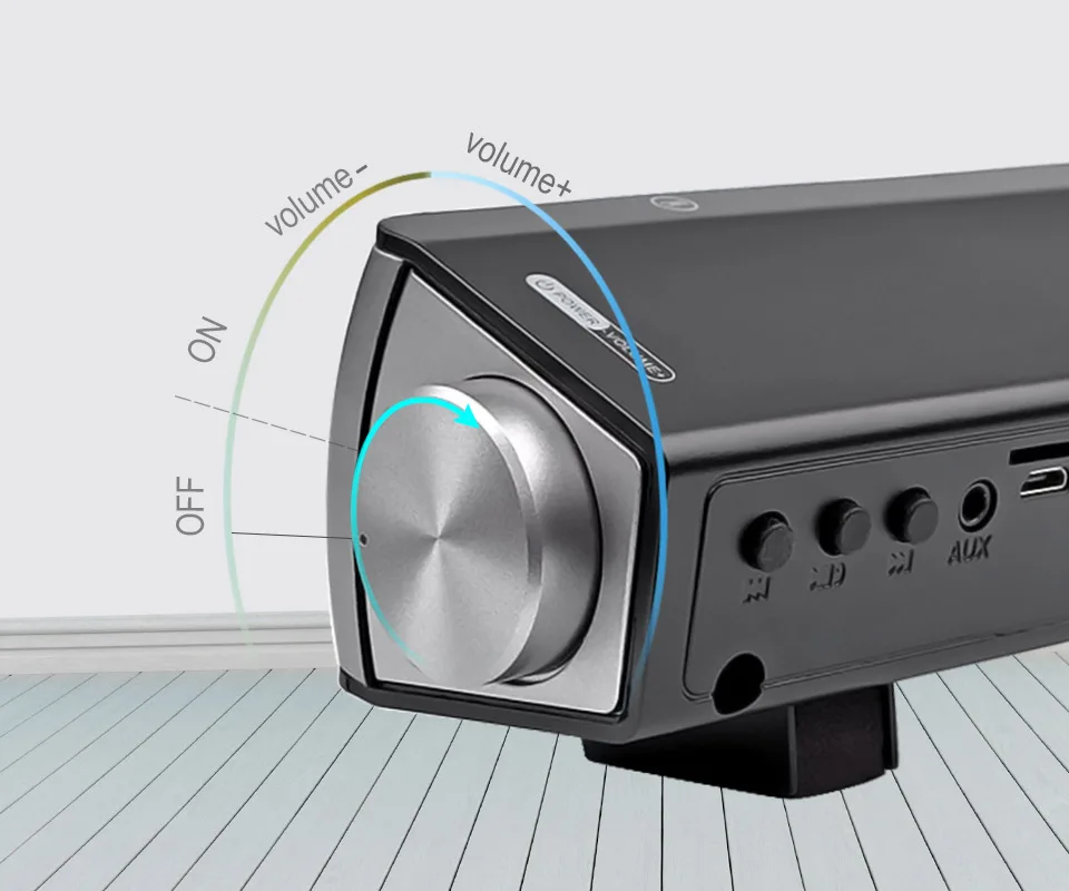 AIYIMA беспроводной Bluetooth Hi-Fi стерео громкий динамик звуковая панель Aux 3,5 мм Колонка USB для ТВ ПК динамик для домашнего кинотеатра звуковая система