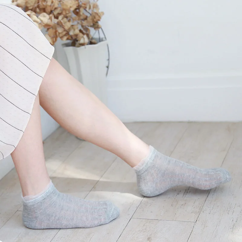 [EIOISAPRA] Новое поступление стеклянные кружевные блестящие шелковые милые носки