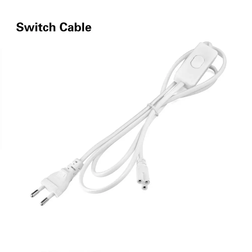EU Plug Power Supply AIMENGTE T8 Led ламповый барный светильник лампа 8 Вт 300 мм(1 фут) 12 Вт 600 мм(2 фута) AC220V-240V флуоресцентная трубка шкаф кухонный светильник ing - Испускаемый цвет: EU Plug Power Supply