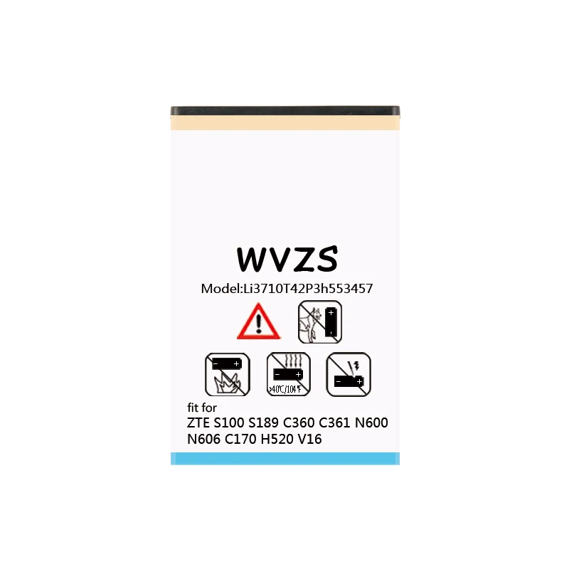 Wvzs 1900 mAh Батарея Li3710T42P3h553457 для zte H520 V16 S100 S189 C360 C361 N600 N606 C170 батареи | Мобильные