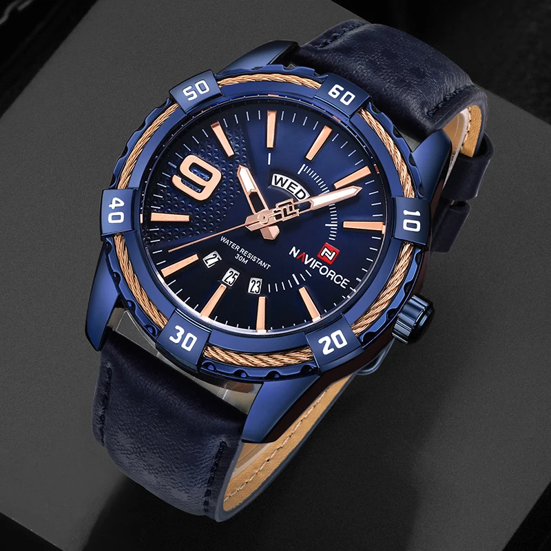 Часы NAVIFORCE мужские спортивные кварцевые водонепроницаемые армейские|masculino|masculinos