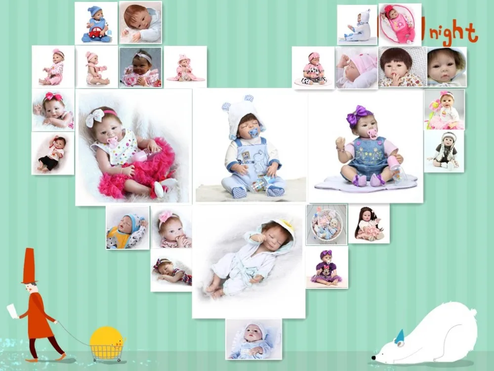 Новая Кукла reborn 55 см Реалистичная из мягкого силикона Кукла реборн длинные волосы милые новорожденные игрушки для детей Рождественский подарок