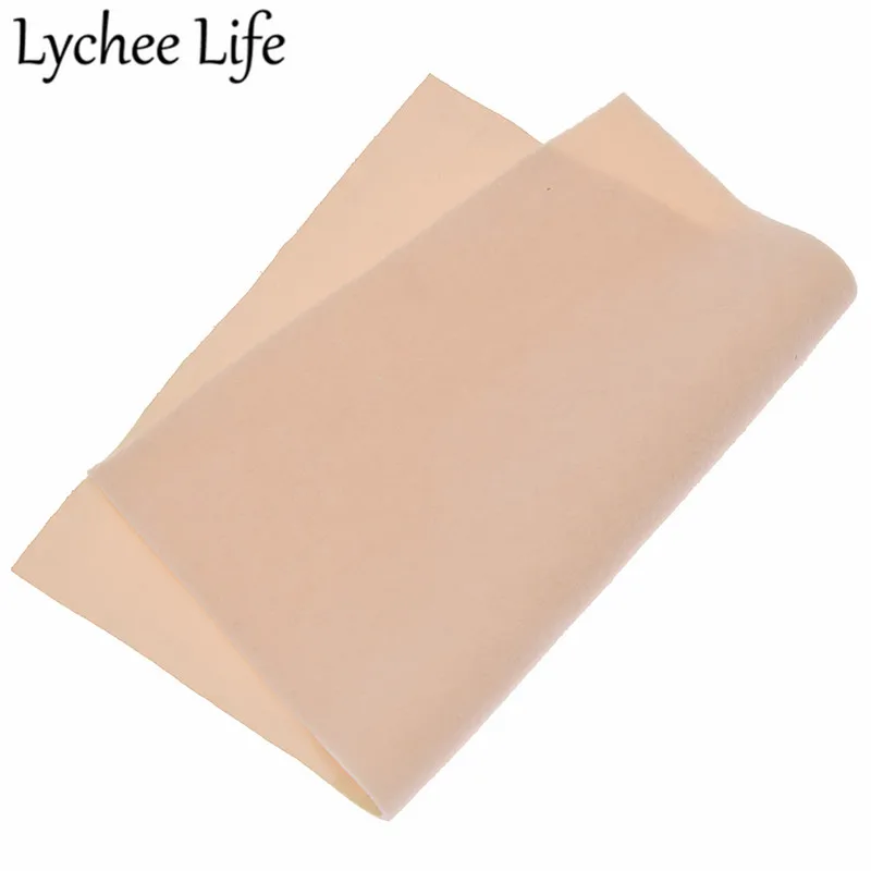 2 Lychee Life A4 Мех Кожа Флокирование ткань 29x21 см сплошной цвет Флокированная Ткань DIY ручной работы швейная одежда аксессуары поставки - Цвет: 2