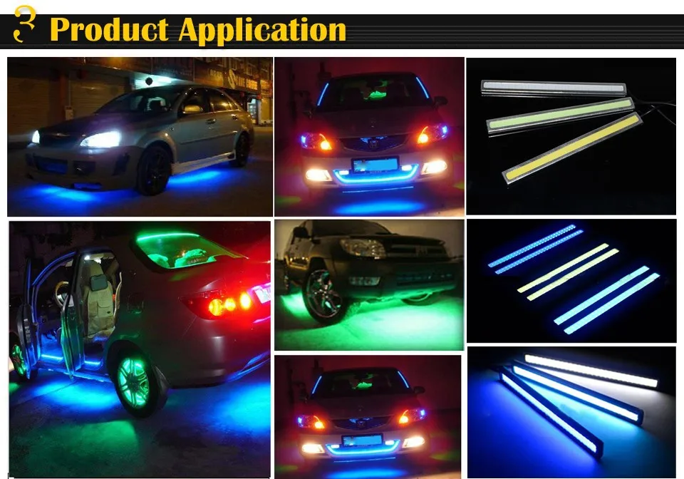 2 шт. Автомобильные дневные ходовые огни водонепроницаемые 17 см|led drl|lamp for carday running