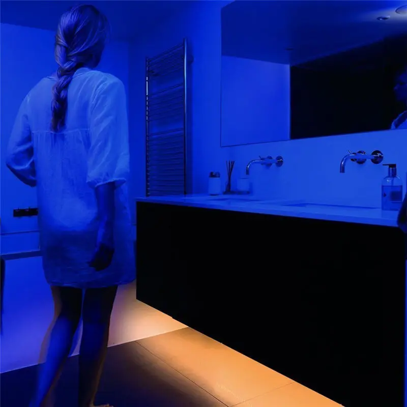 Wrumava кровать свет с датчиком движения и адаптером питания под активированная