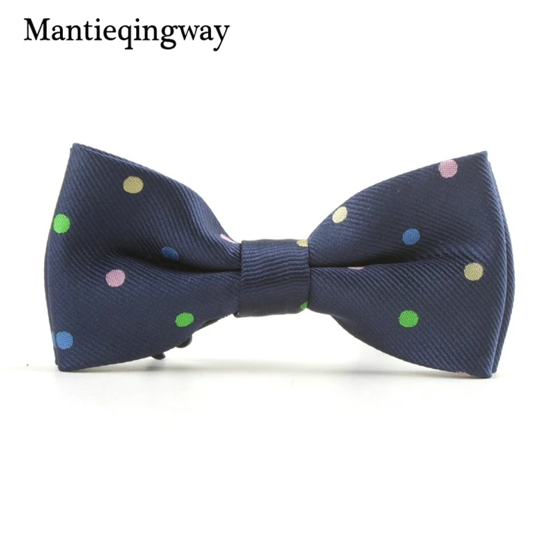 Mantieqingway/модные галстуки бабочки для маленьких мальчиков детей в горошек галстук