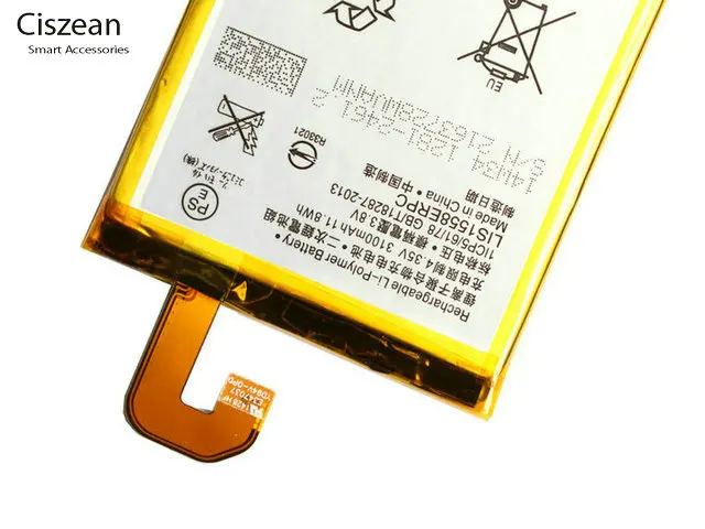 1x3100mAh LIS1558ERPC 3.8VDC Замена литий-полимерной батареи для Z3 L55U L55T D6603 D6653 D6616 D6633 + код