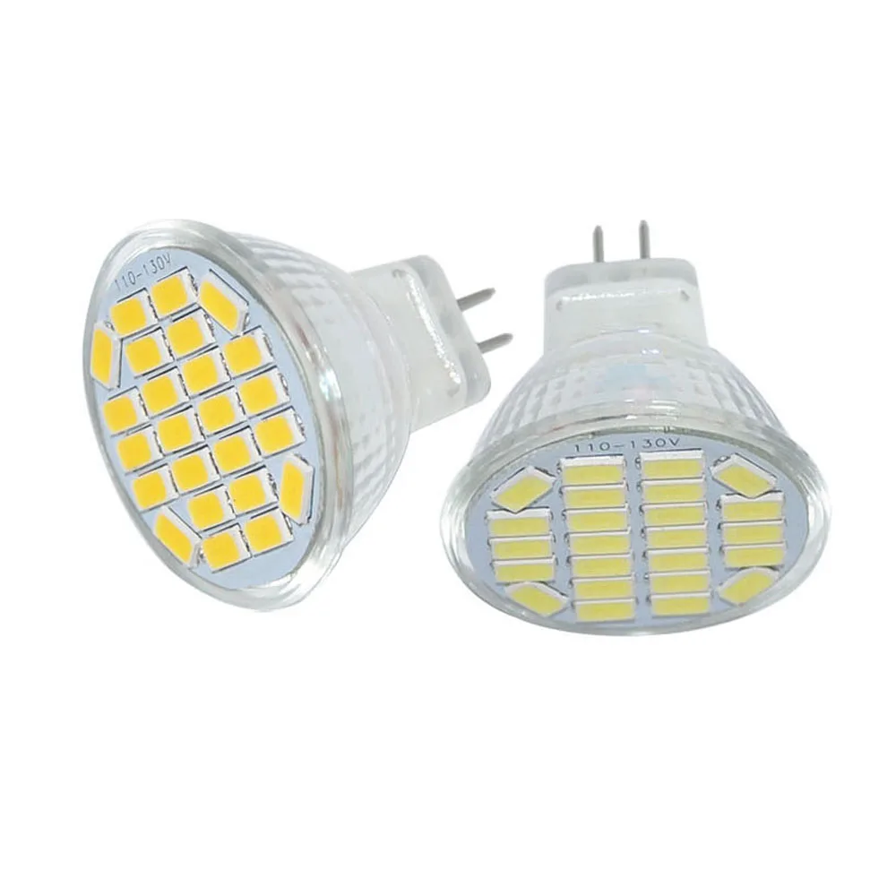 JYL 2 шт. высокая яркость 3 Вт MR11 GU4 светодиодная точечная лампа 12 В 220 24 LED 5730 SMD белый