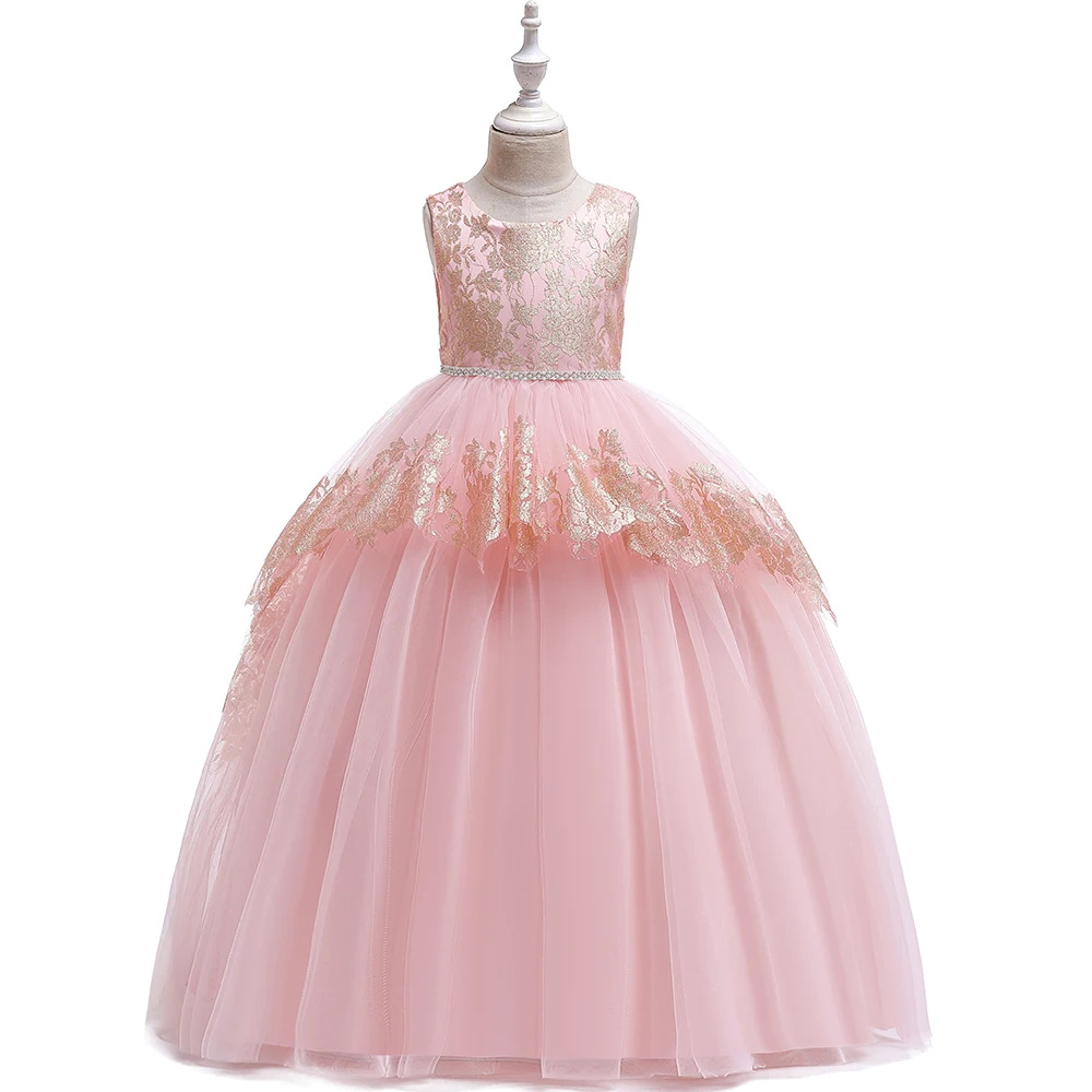 Girls Dress Long Ball Gown Evening Kids Dresses Children Prom Princess Party Wedding for 8 12 14 Years | Детская одежда и обувь
