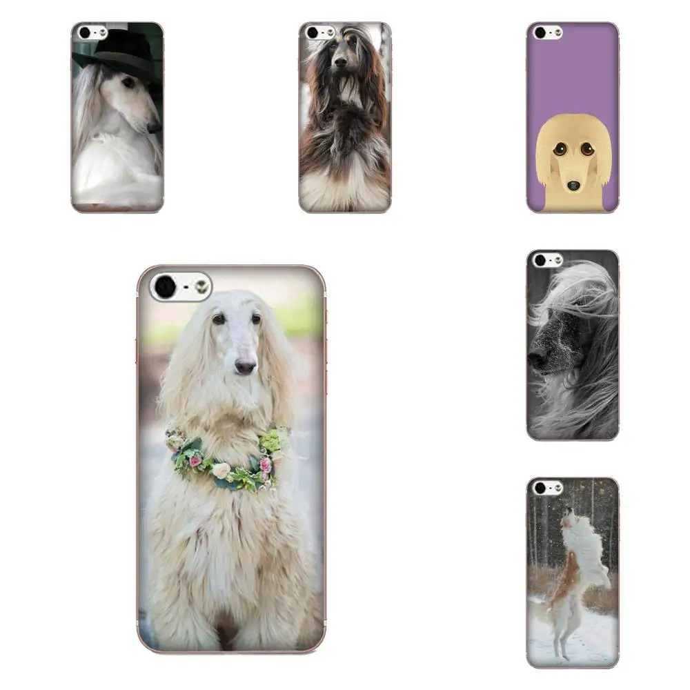 TPU чехол для телефона Sony Xperia Z Z1 Z2 Z3 Z4 Z5 compact Mini M2 M4 M5 T3 E3 E5 XA XA1 XZ Premium Afghan Hound Dog Puppies