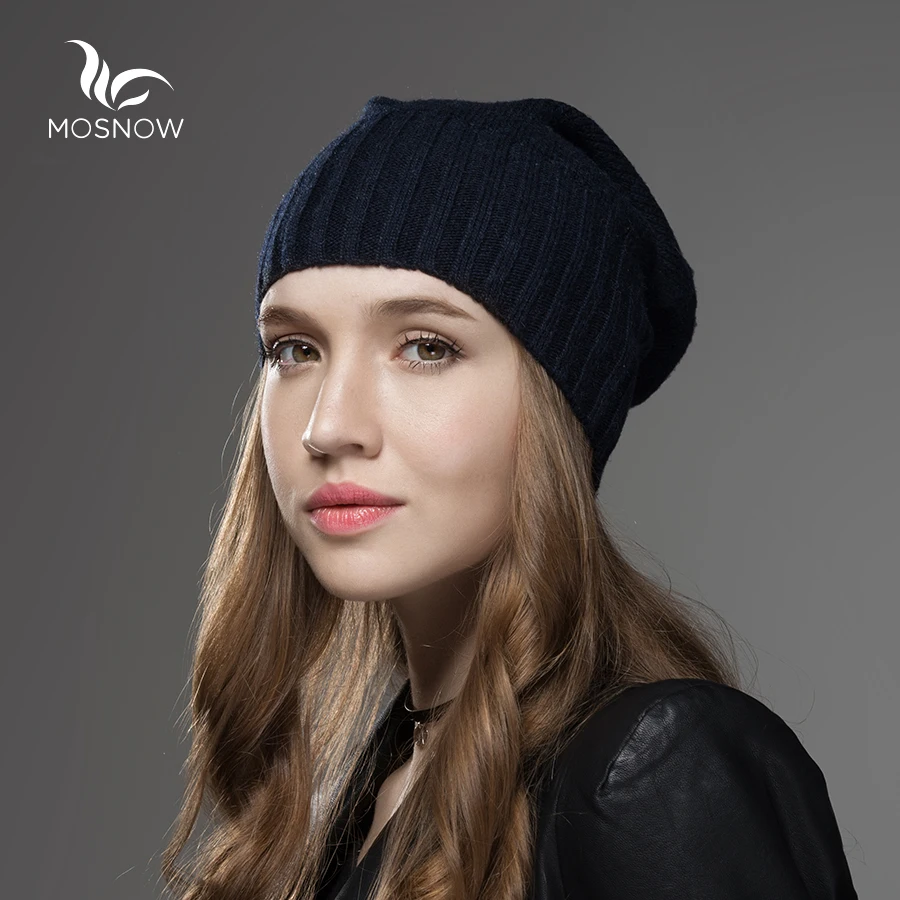 Зимняя женская шапка новая шерстяная однотонная Повседневная Брендовая мода
