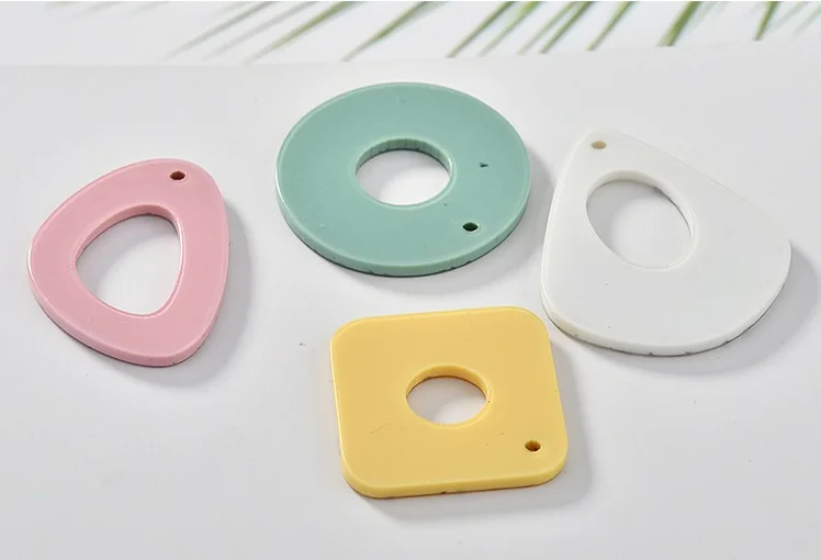 Весна имитация мрамора зерна Геометрическая подвеска особой формы DIY ручной работы серьги гвоздь уха клип материал аксессуары