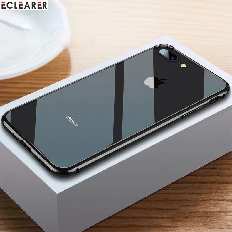 Для iPhone 7 8/Plus бампер рамка роскошный покрытый Алюминиевый металлический телефон бампер чехол для iPhone 8 7 6 6s/Plus противоударный жесткий чехол