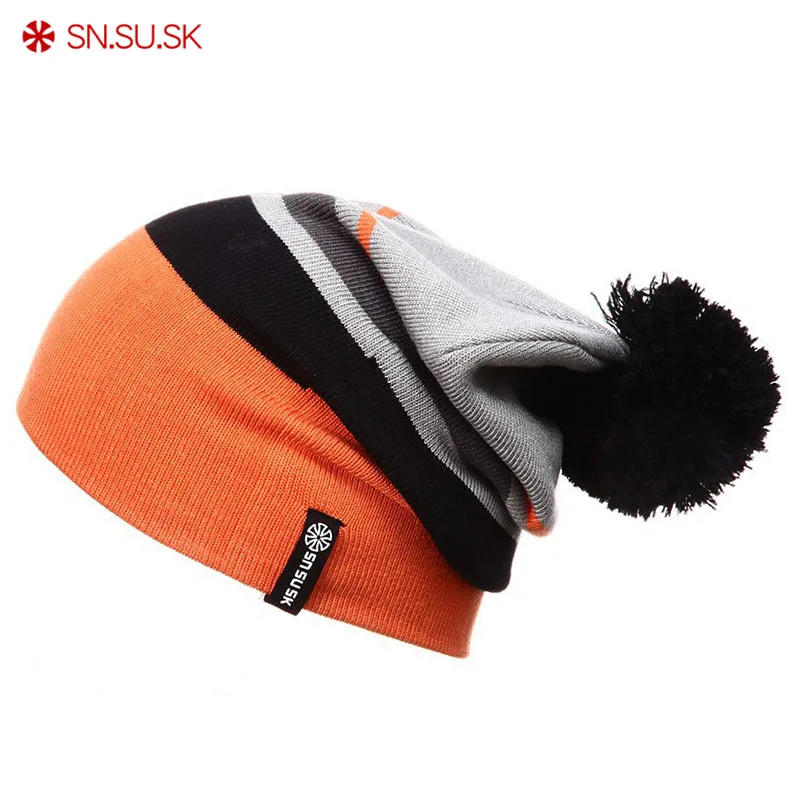 SN. SU. SK зимняя шапка Gorros для катания на коньках, зимняя Лыжная шапка skullies, шапка бини для мужчин и женщин, вязаная шапочка, шапка
